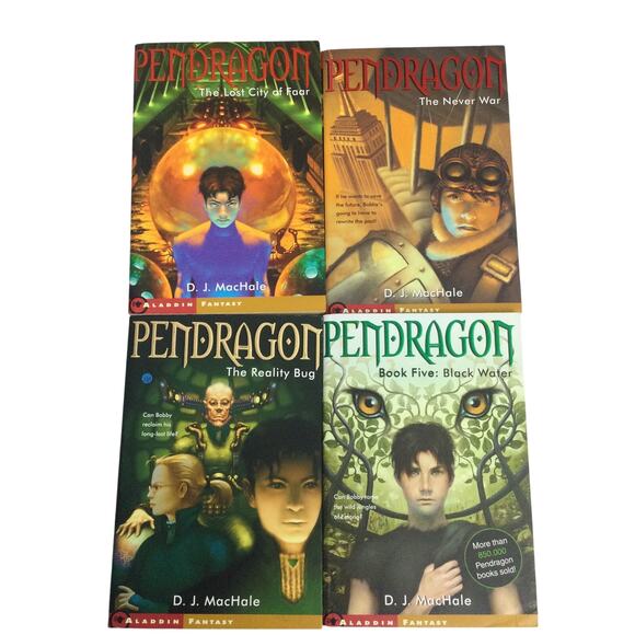 Pendragon Series By D.J. MacHale 2003 Four Book Bundle The Lost City of Faar - Picture 1 of 16